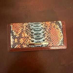 Brahmin Addy Multi Dawson Burnt Orange/Red/Blue-Green Wallet